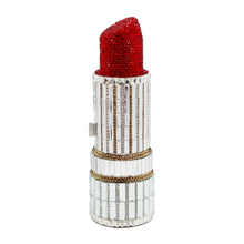 Load image into Gallery viewer, Lipstick Luxe Crystal Clutch Purse