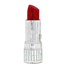 Load image into Gallery viewer, Lipstick Luxe Crystal Clutch Purse