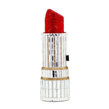 Load image into Gallery viewer, Lipstick Luxe Crystal Clutch Purse