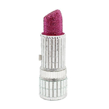 Load image into Gallery viewer, Lipstick Luxe Crystal Clutch Purse