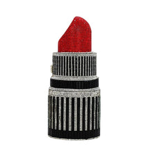 Load image into Gallery viewer, Lipstick Luxe Crystal Clutch Purse