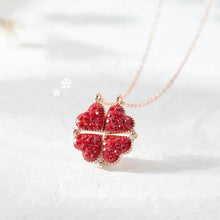 Load image into Gallery viewer, Heart & Clover Necklace