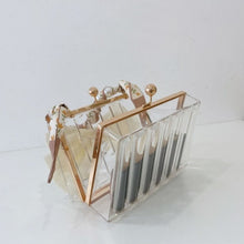 Load image into Gallery viewer, "Pearly" Bow Acrylic Evening Clutch