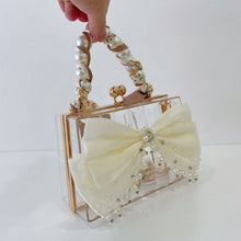 Load image into Gallery viewer, silver diamond clutch purse