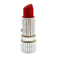 Load image into Gallery viewer, Lipstick Luxe Crystal Clutch Purse
