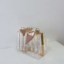 Load image into Gallery viewer, &quot;Pearly&quot; Bow Acrylic Evening Clutch
